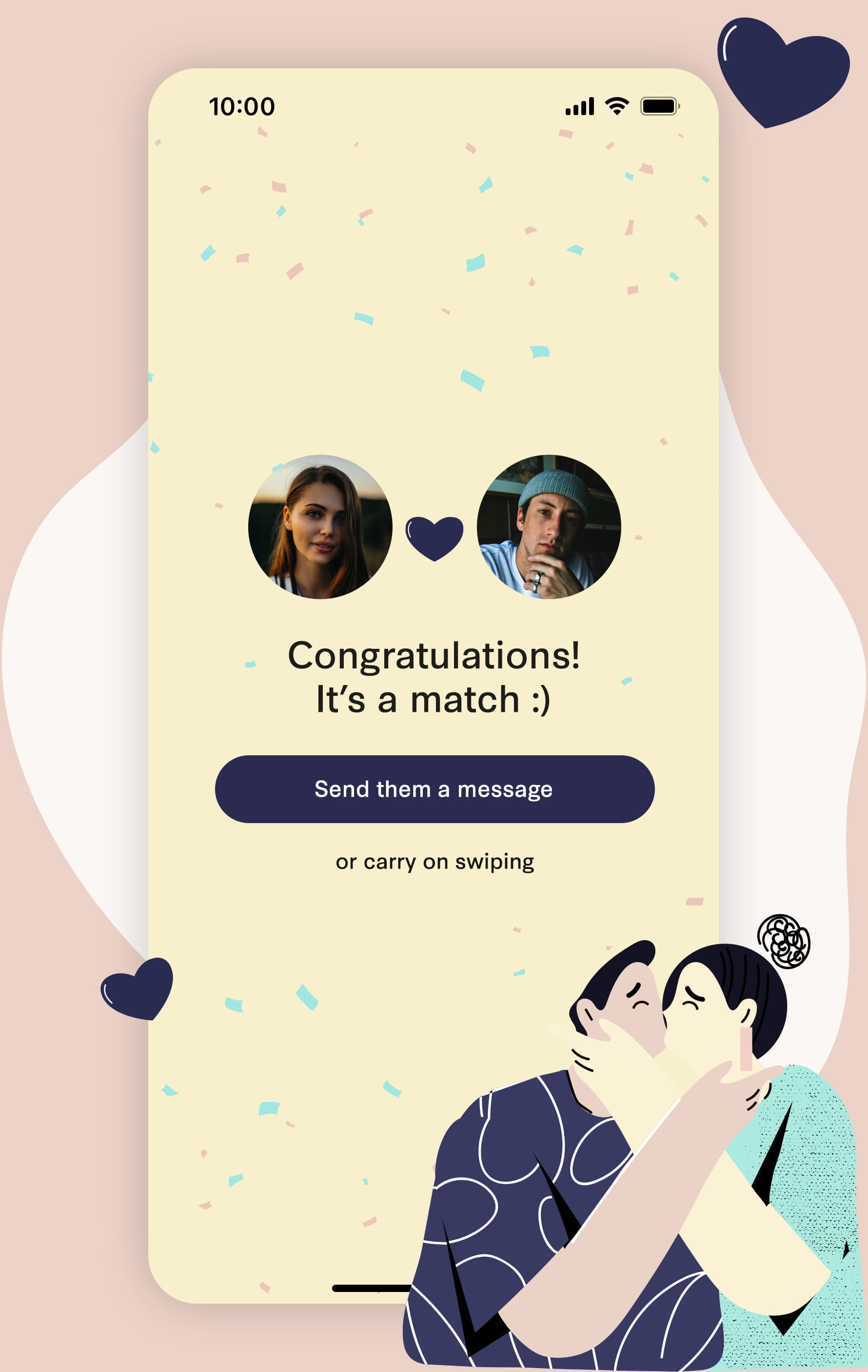 ToDate app match screen